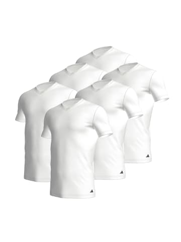 adidas T-Shirt T-Shirt Basic V-Neck 6P in White