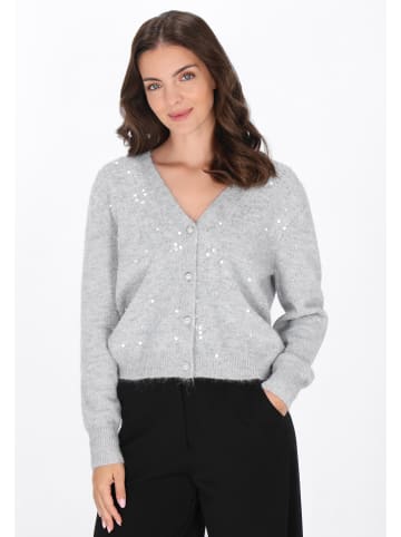 Albee Women Cardigan in Light Grey Melange