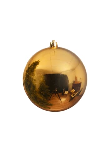 MARELIDA Weihnachtsbaumkugeln bruchfest glänzend D: 14cm in gold