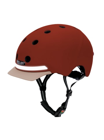 Melon® Melon Fahrradhelm mit Beleuchtung E-Series »Sepia« in rot