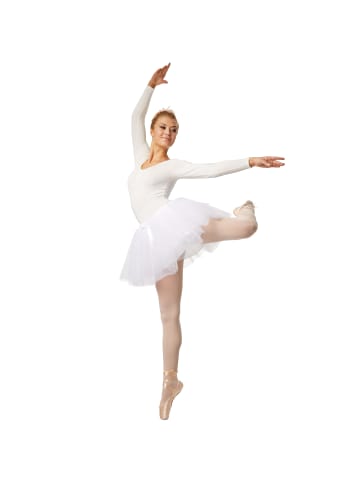 tectake Ballettrock, Tutu aus 3-lagigen Tüll, Angenehm dank Gummizug