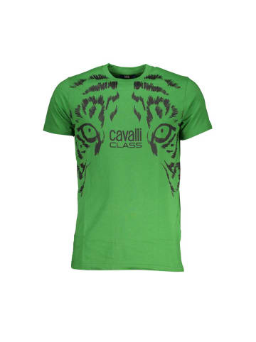 cavalli CLASS Grün Baumwolle Herren T-Shirt