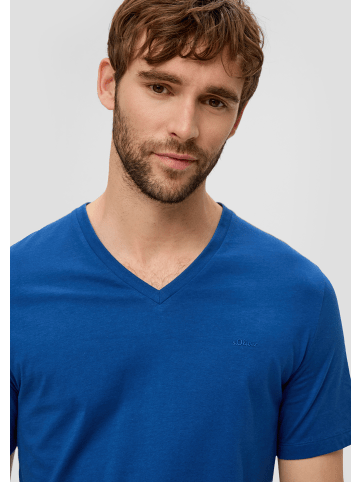 s.Oliver T-Shirt kurzarm in Blau