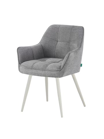 DUBI Möbel 2er-Set: Esszimmerstuhl THOMAS-JILL in Grau - (B)61 x (H)82 x  (T)62 cm