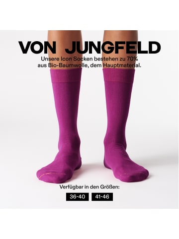 von Jungfeld Socken SIGNATURE CLASSIC in Deep Magenta