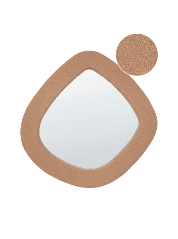 Beliani Wandspiegel EPIRY in Braun - (W) 79 x (H) 80 x (L) 5 cm