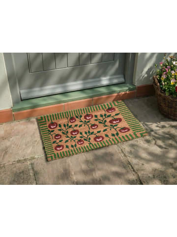 Beliani Fußmatte KNIK in /Grün/Rot - (W) 40 x (L) 60 cm