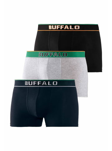 Buffalo Boxer in grau-meliert, navy, schwarz