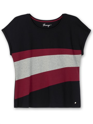 sheego T-Shirt in schwarz