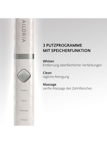 Ailoria FLASH TRAVEL USB-Schallzahnbürste in weiß
