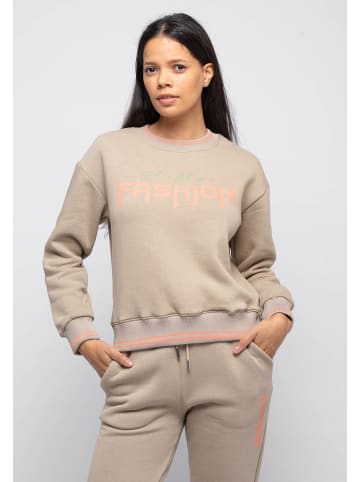 Tom Barron Trainingsanzug Tom Barron Tracksuit With Fashion Print in BRAUN