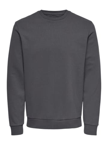 ONLY & SONS Sweatshirt Ceres in Dunkelgrau