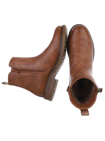 Ital-Design Stiefelette in Camel