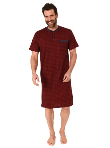 NORMANN Kurzarm Nachthemd - 88124 in rot