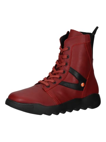 softinos Stiefelette in Rot/Schwarz