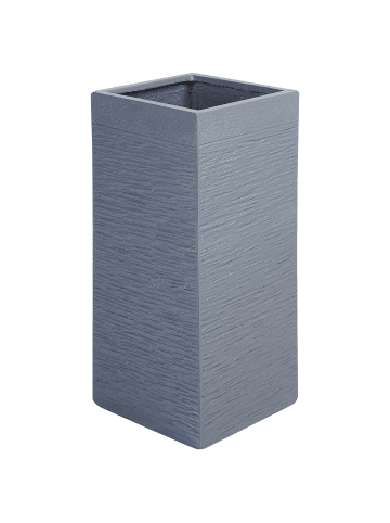 Beliani Outdoor Blumentopf DION in Grau - (W) 33 x (H) 70 x (L) 33 cm