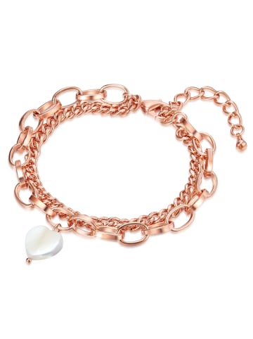 Lulu & Jane Armband aus Messing in roségold
