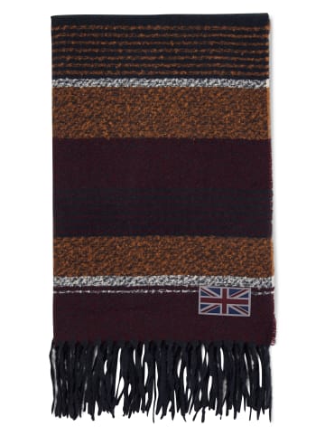 Finshley & Harding London Schal in bordeaux mehrfarbig - 0001