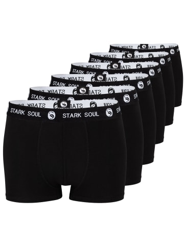 Stark Soul® Boxershorts im 6er Pack - Hipster in schwarz