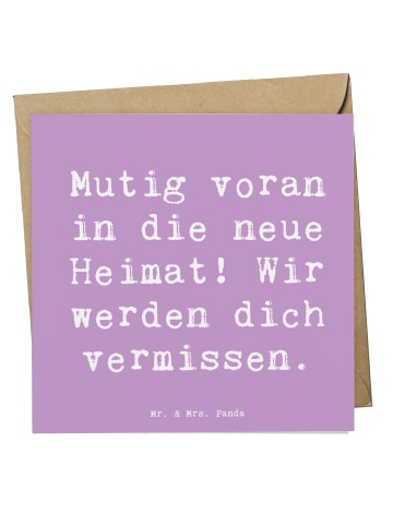 Mr. & Mrs. Panda Glückwunschkarte Spruch Umzug in eine neue Stad... in Lavendeltraum