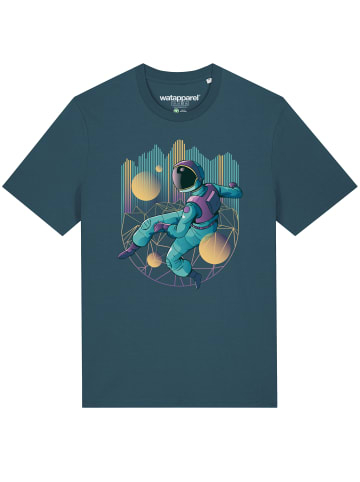 wat? Apparel T-Shirt Techno Astronaut in Petrol