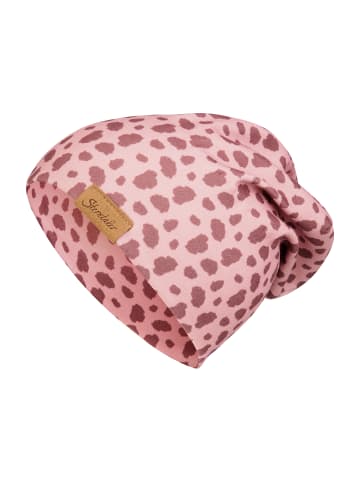 Sterntaler Beanie Animalprint in rosarot