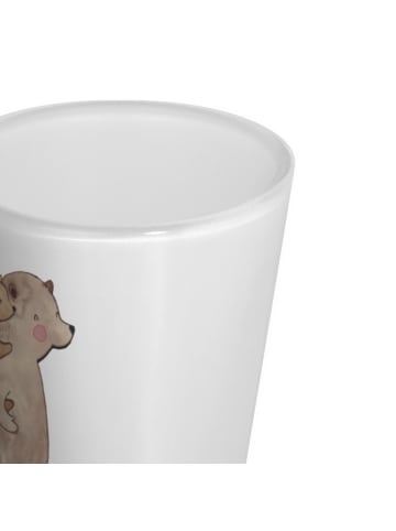 Mr. & Mrs. Panda Schnapsglas Papa Bär ohne Spruch in Transparent
