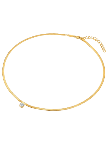 Eastside NY Halskette aus Edelstahl mit Zirkonia in gelbgold