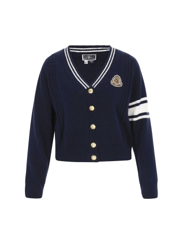 DreiMaster Maritim Cardigan in navy offwhite