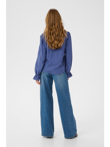 Kaffe Langarm-Bluse KArea Regular fit in Ensign Blue CC