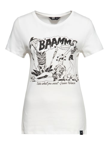 Queen Kerosin Queen Kerosin Print T-Shirt Bammm in offwhite