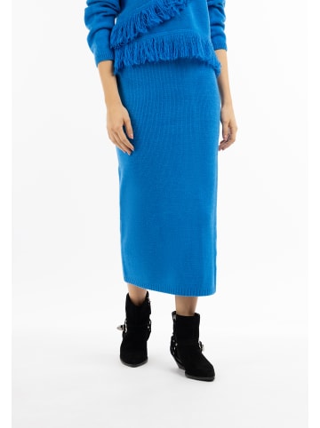 IZIA Damen Strickrock in Blau
