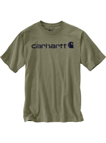 CARHARTT T-Shirt "Dearborn Relaxed Logo T-Shirt" in Grün