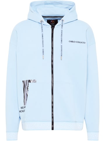 Carlo Colucci Kapuzensweatjacke De Pellegrin in Blau