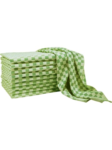 Erwin Müller Baumwolle, Jacquard Geschirrtuch 10er-Pack in grün