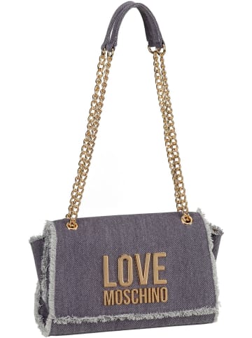 Love Moschino Schultertasche Denim Icon 4317 in Light Blue Denim