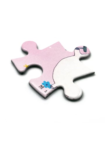 Mr. & Mrs. Panda Puzzle Einhorn Fitness ohne Spruch in Rot Pastell