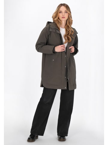 DreiMaster Women Coat in dark olive