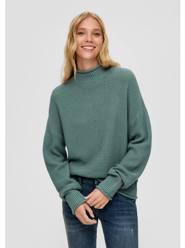 QS Strickpullover langarm in Petrol