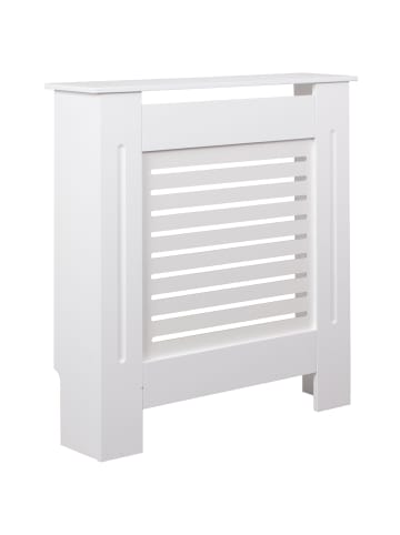 FineBuy Wandregal in Weiß / MDF / 78x19x82