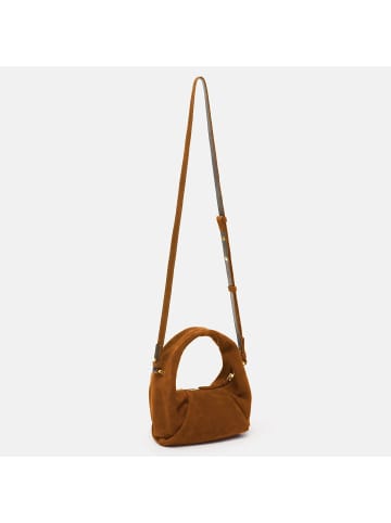 Les Visionnaires Greta Mini Essential Handtasche Leder 23 cm in cognac