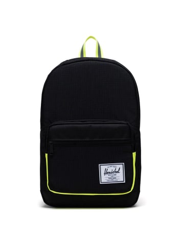 Herschel Pop Quiz 22 - Rucksack 43 cm (black crosshatch/black/raven crosshatch) in black enzyme ripstop/black /safety yellow