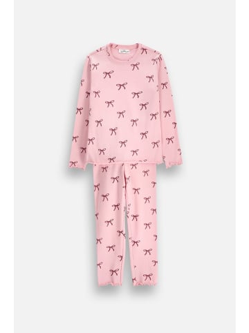 Coccodrillo Mädchenpyjama in rosa