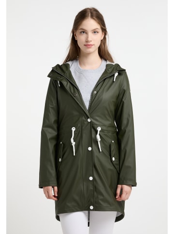 DreiMaster Damen Regenmantel in Dunkeloliv
