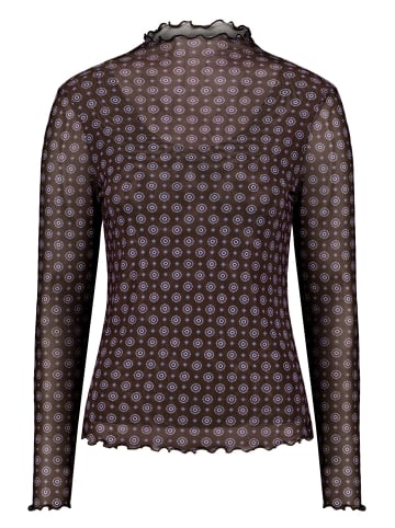 Zero Halbarm-Shirt mit Muster in Brown/Blue