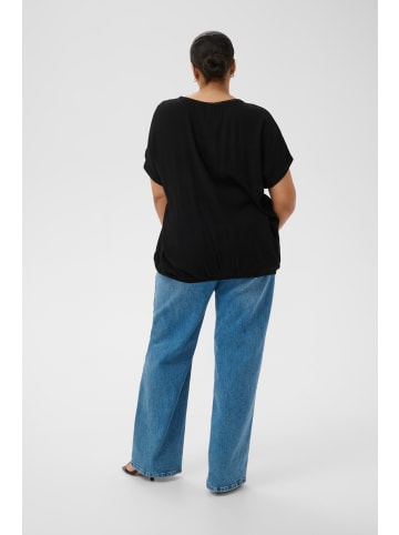 KAFFE curve Bluse ärmellos KCami Loose fit in Black Deep