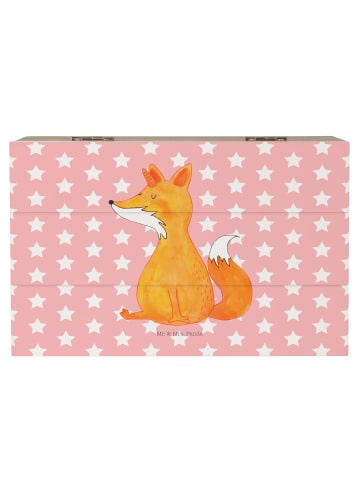 Mr. & Mrs. Panda Erinnerungsbox Einhorn Fuchs ohne Spruch in Rot Pastell