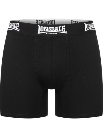 Lonsdale Boxershort "West Challow Boxershorts 4Er-Pack" in Schwarz