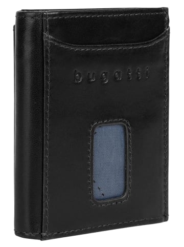 Bugatti Geldbörse SECURE SLIM echt Leder in schwarz
