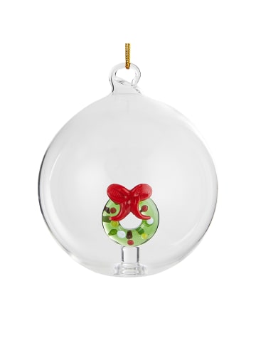 Butlers Glaskugel HANG ON Kranz in Transparent